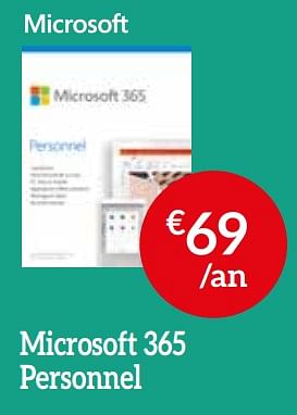 Promotions Microsoft 365 personnel - Microsoft - Valide de 25/04/2021 à 31/05/2021 chez Selexion