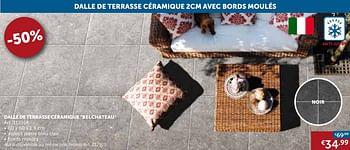 Promotions Dalle de terrasse céramique belchateau - Produit maison - Zelfbouwmarkt - Valide de 27/04/2021 à 24/05/2021 chez Zelfbouwmarkt