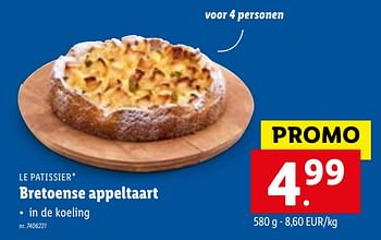 Promoties Bretoense appeltaart - Le Patissier - Geldig van 03/05/2021 tot 08/05/2021 bij Lidl
