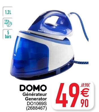 Promoties Domo elektro générateur generator do1069s - Domo elektro - Geldig van 27/04/2021 tot 10/05/2021 bij Cora