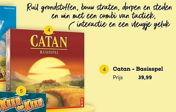 Promoties Catan - basisspel - Huismerk - BookSpot - Geldig van 01/03/2021 tot 16/05/2021 bij BookSpot