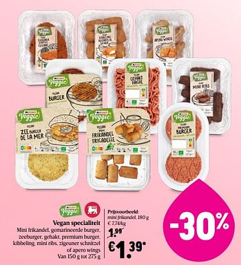 Promoties Vegan specialiteit mini frikandel - Huismerk - Delhaize - Geldig van 29/04/2021 tot 05/05/2021 bij Delhaize