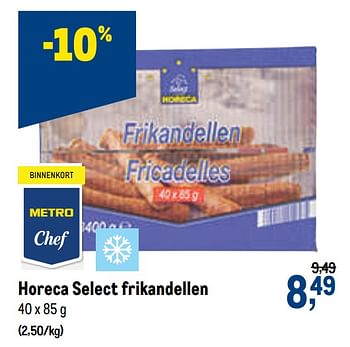 Promoties Horeca select frikandellen - Huismerk - Makro - Geldig van 05/05/2021 tot 18/05/2021 bij Makro