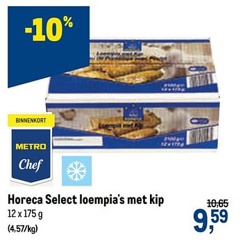 Promoties Horeca select loempia`s met kip - Huismerk - Makro - Geldig van 05/05/2021 tot 18/05/2021 bij Makro