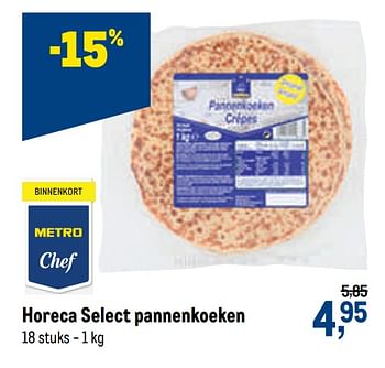 Promoties Horeca select pannenkoeken - Huismerk - Makro - Geldig van 05/05/2021 tot 18/05/2021 bij Makro