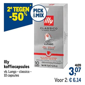 Promotions Illy koffiecapsules lungo - classico - Illy - Valide de 05/05/2021 à 18/05/2021 chez Makro