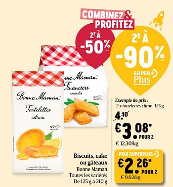 Promoties Biscuits, cake ou gâteaux bonne maman - Bonne Maman - Geldig van 29/04/2021 tot 05/05/2021 bij Delhaize