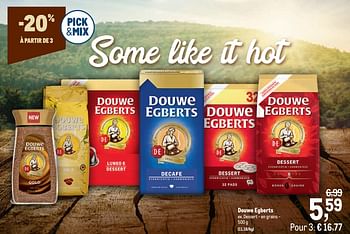 Promotions Douwe egberts dessert - en grains - Douwe Egberts - Valide de 05/05/2021 à 18/05/2021 chez Makro