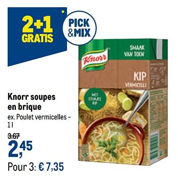 Promotions Knorr poulet vermicelles - Knorr - Valide de 05/05/2021 à 18/05/2021 chez Makro