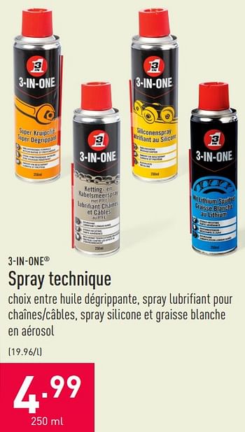 Promotions Spray technique - 3-IN-ONE - Valide de 08/05/2021 à 14/05/2021 chez Aldi