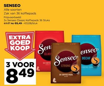 Promoties Senseo classic koffiepads - Douwe Egberts - Geldig van 05/05/2021 tot 11/05/2021 bij Jumbo