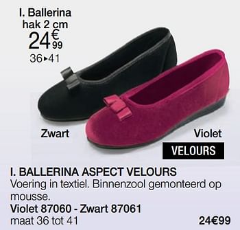 Promoties Ballerina - Huismerk - Damart - Geldig van 01/04/2021 tot 15/06/2021 bij Damart