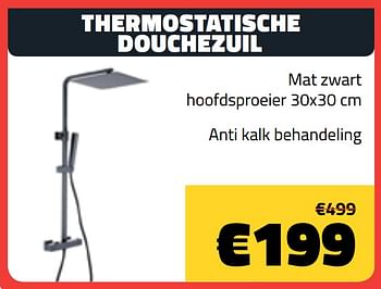 Promotions Thermostatische douchezuil - Produit maison - Bouwcenter Frans Vlaeminck - Valide de 05/05/2021 à 31/05/2021 chez Bouwcenter Frans Vlaeminck