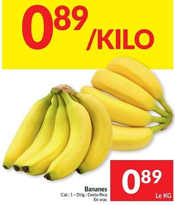 Promotions Bananes - Produit maison - Intermarche - Valide de 04/05/2021 à 09/05/2021 chez Intermarche