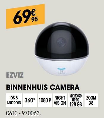 Promoties Ezviz binnenhuis camera c6tc - Ezviz - Geldig van 05/05/2021 tot 16/05/2021 bij Electro Depot