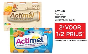 Promoties Actimel danone 2e voor 1-2 prijs - Danone - Geldig van 05/05/2021 tot 18/05/2021 bij Alvo
