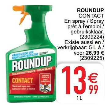 Promoties Roundup contact - Roundup - Geldig van 04/05/2021 tot 17/05/2021 bij Cora
