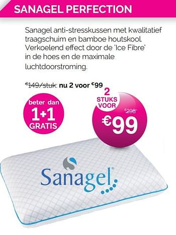 Promoties Sanagel perfection - Sanagel - Geldig van 01/05/2021 tot 31/05/2021 bij Sleepworld
