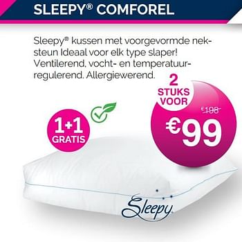 Promoties Sleepy comforel - Sleepy - Geldig van 01/05/2021 tot 31/05/2021 bij Sleepworld