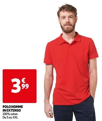 Promoties Polo homme in extenso - Inextenso - Geldig van 05/05/2021 tot 11/05/2021 bij Auchan