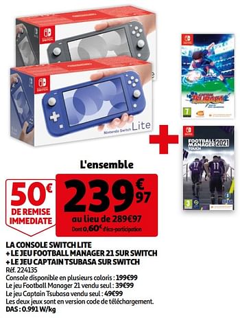 Promo La console switch lite chez Auchan