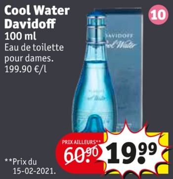 Promotions Cool water davidoff edt - Davidoff - Valide de 04/05/2021 à 16/05/2021 chez Kruidvat