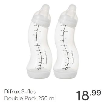 Promoties Difrax s-fles double pack - Difrax - Geldig van 02/05/2021 tot 08/05/2021 bij Baby & Tiener Megastore