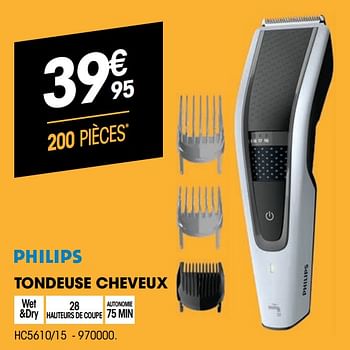 Promotions Philips tondeuse cheveux hc5610-15 - Philips - Valide de 05/05/2021 à 16/05/2021 chez Electro Depot
