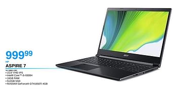 Promoties Acer aspire 7 nh.q88eh.00d - Acer - Geldig van 03/05/2021 tot 31/05/2021 bij Auva