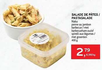 Promotions Salade de pâtes natu - Produit maison - Alvo - Valide de 05/05/2021 à 18/05/2021 chez Alvo