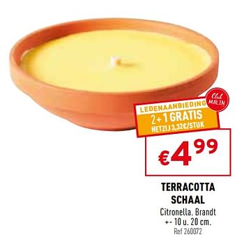 Promoties Terracotta schaal - Huismerk - Trafic  - Geldig van 05/05/2021 tot 09/05/2021 bij Trafic