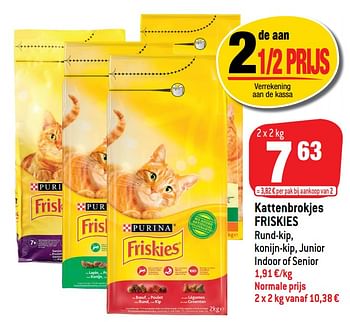 Promoties Kattenbrokjes friskies - Purina - Geldig van 05/05/2021 tot 11/05/2021 bij Match