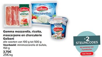 Promoties Minimozzarella di bufala - Galbani - Geldig van 05/05/2021 tot 17/05/2021 bij Carrefour