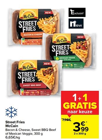 Promoties Street fries mccain - Mc Cain - Geldig van 05/05/2021 tot 10/05/2021 bij Carrefour