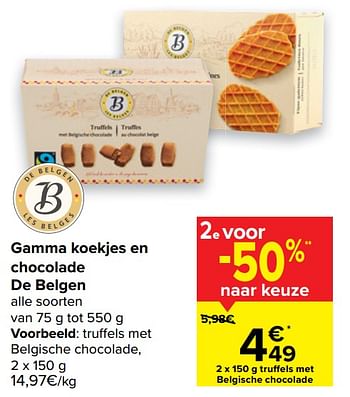 Promoties Truffels met belgische chocolade - Huismerk - Carrefour  - Geldig van 05/05/2021 tot 17/05/2021 bij Carrefour