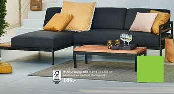 Promoties Hanna lounge tafel - Huismerk - Casa - Geldig van 03/05/2021 tot 13/06/2021 bij Casa