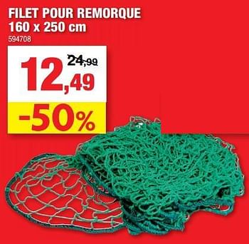 Promoties Filet pour remorque - Merk onbekend - Geldig van 05/05/2021 tot 16/05/2021 bij Hubo
