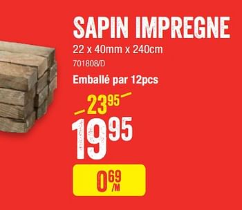 Promotions Sapin impregne - Jéwé - Valide de 29/04/2021 à 16/05/2021 chez HandyHome
