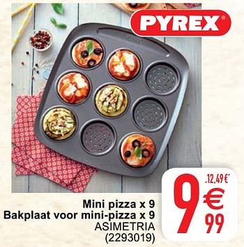 Promoties Mini pizza bakplaat voor mini-pizza asimetria - Pyrex - Geldig van 04/05/2021 tot 10/05/2021 bij Cora