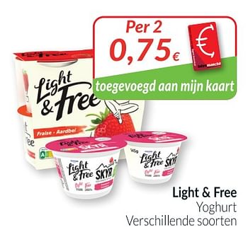 Promoties Light + free yoghurt - Danone - Geldig van 01/05/2021 tot 31/05/2021 bij Intermarche