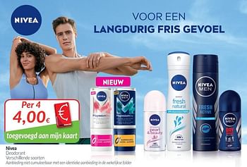Promoties Nivea deodorant - Nivea - Geldig van 01/05/2021 tot 31/05/2021 bij Intermarche
