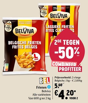 Promoties Frieten belviva - Belviva - Geldig van 06/05/2021 tot 12/05/2021 bij Delhaize
