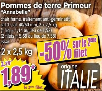 Promoties Pommes de terre primeur annabelle - Huismerk - Norma - Geldig van 05/05/2021 tot 12/05/2021 bij Norma