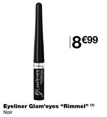 Promotions Eyeliner glam`eyes rimmel - Rimmel - Valide de 05/05/2021 à 23/05/2021 chez MonoPrix