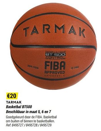 Promotions Basketbal bt500 - Tarmak - Valide de 01/05/2021 à 31/12/2021 chez Decathlon