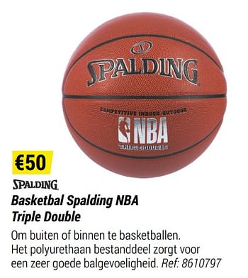 Promotions Basketbal spalding nba triple double - Spalding - Valide de 01/05/2021 à 31/12/2021 chez Decathlon