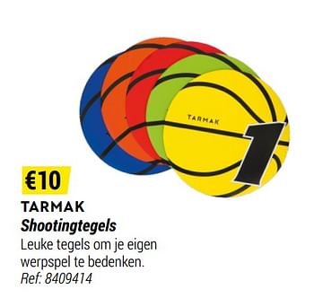 Promoties Shootingtegels - Tarmak - Geldig van 01/05/2021 tot 31/12/2021 bij Decathlon