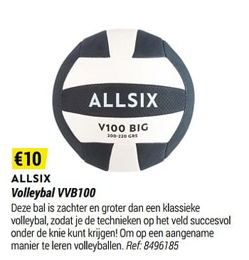 Promoties Volleybal vvb100 - ALLSIX  - Geldig van 01/05/2021 tot 31/12/2021 bij Decathlon