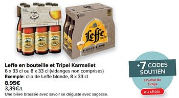 Promoties Clip de leffe blonde - Leffe - Geldig van 05/05/2021 tot 17/05/2021 bij Carrefour
