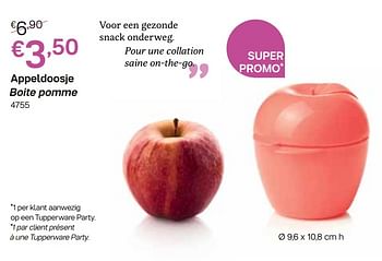 Promoties Appeldoosje boite pomme - Huismerk - Tupperware - Geldig van 03/05/2021 tot 30/05/2021 bij Tupperware
